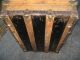 Antique Steamer Trunk 1800s Stage Coach Chest Coffee Table 1800-1899 photo 6