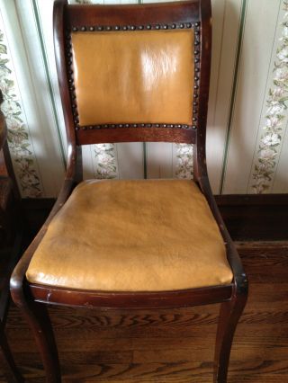 Antique Leather Chair photo