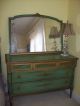 Antique 6pc Louis Xv Style Bedroom Set Antique French Handpainted Shabby Chic 1900-1950 photo 5