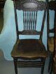 4 Matching Oak Pressed Back Chairs - Early 1900 ' S - 1 Larkins 1900-1950 photo 1