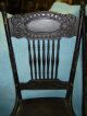 4 Matching Oak Pressed Back Chairs - Early 1900 ' S - 1 Larkins 1900-1950 photo 2