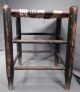 Antique 19th Century Shaker Style Ohio Tape Seat Weavers Stool Cocktail Table 1800-1899 photo 6