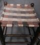Antique 19th Century Shaker Style Ohio Tape Seat Weavers Stool Cocktail Table 1800-1899 photo 7