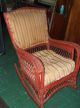 Antique 1930 - 50s Arts & Crafts Rocker Wicker Rocking Chair 1900-1950 photo 1