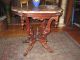 Antique Walnut Victorian Marble Top Table 1800-1899 photo 1