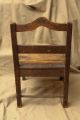 Antique Primitive Woodenware Childs Doll Chair 1900-1950 photo 2
