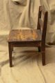 Antique Primitive Woodenware Childs Doll Chair 1900-1950 photo 3