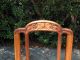 Antique Dining Table & 6 Cane Seat Chairs - Hand Carved Grapevine Design 1900-1950 photo 6