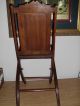 Unique Vintage Antique? Italian Folding Wood Chair - 2 Available Unknown photo 4