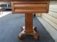 50350 Antique Empire Dropleaf Dining Table With 2 Drawers 1800-1899 photo 10