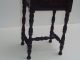 Vintage Smoking Stand Antique Wood Table Metal Lined W/ Carry Handle Cigar Unknown photo 3