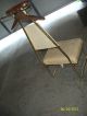 Vtg Antique Blonde Faux Leather Pearlwick Valet Butler Chair Early 1900 ' S Post-1950 photo 4