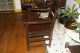 Antique Mission Oak Arts Crafts Heavy Mortise Tenon Quarter Sawn Deep Seat Chair 1900-1950 photo 4