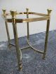 Pair Of Mid - Century Brass Glass Top Side Tables 2085 Post-1950 photo 9