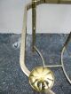 Pair Of Mid - Century Brass Glass Top Side Tables 2085 Post-1950 photo 8