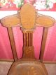 Antique Walnut Victorian Petite Ladies Vanity Parlor Chair 1900-1950 photo 1
