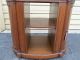 48551 Leather Top Liquor Cabinet Bar With 2 Curved Side Doors Post-1950 photo 9