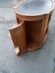 48551 Leather Top Liquor Cabinet Bar With 2 Curved Side Doors Post-1950 photo 3