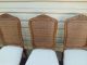 51009 Set 6 Dining Room Chairs Chair S White Furniture ? Quality Post-1950 photo 1