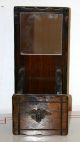 Antique Early American Style Wooden Shelf Letter Holder W American Eagle Emblem Unknown photo 2