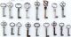 25 Antique Furniture Keys Cabinet Keys Barrel Keys 1800-1899 photo 2