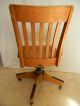 Antique Banker Office Chair Finish B.  L.  Marble Chair Co. 1900-1950 photo 3