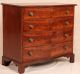 American Chippendale Federal Serpentine Antique Chest Drawers Dresser,  C.  1830 1800-1899 photo 1