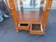 49820 Fancy Carved Mahogany China Cabinet Curio With Drawers Post-1950 photo 4