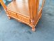49820 Fancy Carved Mahogany China Cabinet Curio With Drawers Post-1950 photo 8