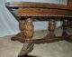Awesome Estate Find Unique Ornately Carved Oak Dining Table And 6 Chairs. 1900-1950 photo 7
