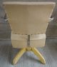 Pair Modecraft Chrome Vinyl Chairs W/solid Oak Base Post-1950 photo 3