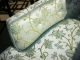 Pair Of Two Vintage Green Silk Brocade Arm Chairs French Provincial Style Post-1950 photo 5