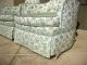 Pair Of Two Vintage Green Silk Brocade Arm Chairs French Provincial Style Post-1950 photo 6