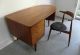 Mid Century Danish Modern Teak Biomorphic Desk With Bookshelf Post-1950 photo 1