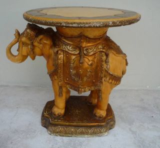 Unbelievable Fantasy Hollywood Regency Elephant Table photo