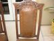 Set Of Four Antique Spanish Style Leather Carved Chairs Dining Chairs 1900-1950 photo 1