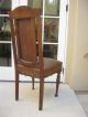 Set Of Four Antique Spanish Style Leather Carved Chairs Dining Chairs 1900-1950 photo 2