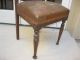 Set Of Four Antique Spanish Style Leather Carved Chairs Dining Chairs 1900-1950 photo 3