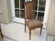 Set Of Four Antique Spanish Style Leather Carved Chairs Dining Chairs 1900-1950 photo 5