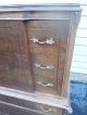 50760 Antique French Walnut High Chest Dresser 1900-1950 photo 2