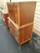 50760 Antique French Walnut High Chest Dresser 1900-1950 photo 3