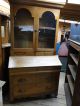 American Drop Front Secretary Desk With Bookcase In Chestnut 1800-1899 photo 2