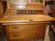 American Drop Front Secretary Desk With Bookcase In Chestnut 1800-1899 photo 3