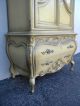 Tall French Bombay Painted Silver Leaf Armoire By Romweber 2758 Post-1950 photo 8