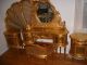 Antique French Louis Xiv St Carved Caned Gilt Wood 5 Pc Bedroom Set 1900-1950 photo 5