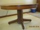 Oak Table And 4 Oak Pressback Chairs 1900-1950 photo 5