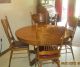Oak Table And 4 Oak Pressback Chairs 1900-1950 photo 8