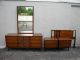 Pair Of Mid - Century Walnut End / Night Tables By Bassett 2305 Post-1950 photo 11