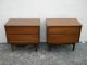 Pair Of Mid - Century Walnut End / Night Tables By Bassett 2305 Post-1950 photo 1