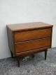 Pair Of Mid - Century Walnut End / Night Tables By Bassett 2305 Post-1950 photo 3